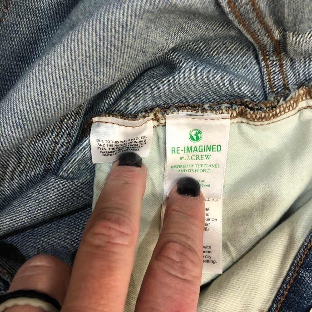 J Crew Light Wash Ripped Slim Boyfriend Jeans Size 29 High Waist - Picture 13 of 13